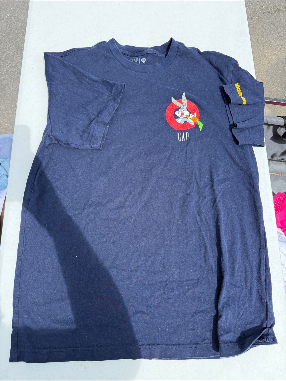 GAP Navy Short-Sleeve Tee with Bugs Bunny Emblem
